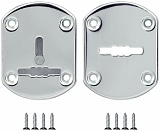 Декоративная накладка FUARO ESC021-CP-8 (ХРОМ) на сув. замок со шторкой (2 шт)